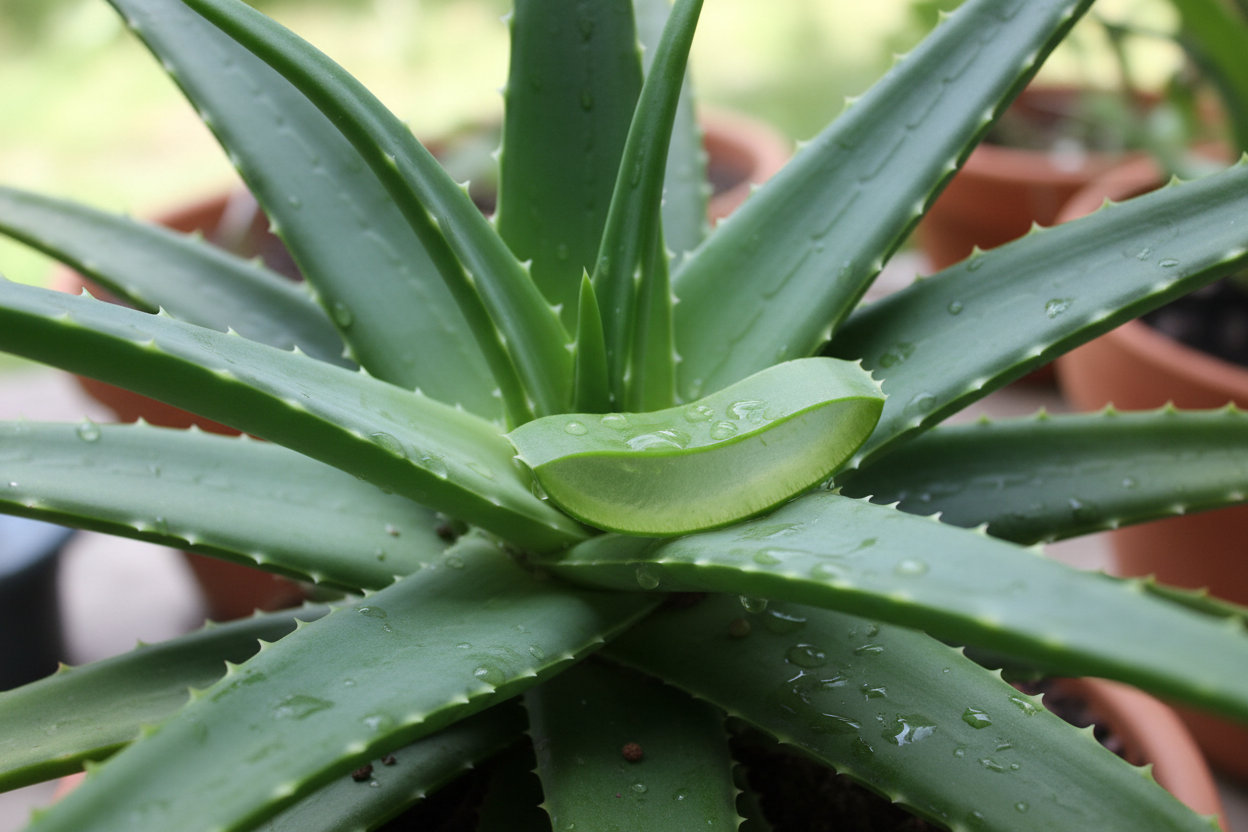 aloe vera plant close up